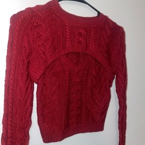 2 Piece Red Sweater Set